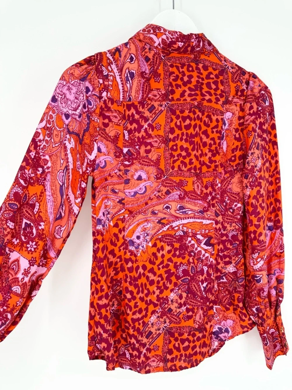 Free People Bianca Printed Blouse Top
